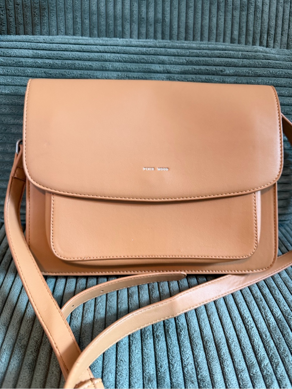 Pixie Mood Camel/Tan Structured Crossbody Bag